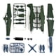 thumbnail image 2 of 1:48 escala Fighter Model Assembly Gift estar Verde Sunnimix Aeronave en miniatura, 2 of 4