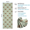 thumbnail image 2 of Green Highland Cow Flower Pattern Hot Yoga Mat Towel Non Slip for Hot Yoga - Quick-Drying Yoga Mat Cover with 4 Corner Pockets with Travel Bag - Hot Yoga Towel Non Slip 70"x26", 2 of 6