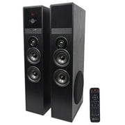 Rockville TM80B Black Home Theater System Tower Speakers 8" Sub/Bluetooth/USB