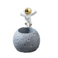 thumbnail image 1 of Portalápices de resina con tema espacial de astronauta, 1 of 3