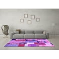 thumbnail image 3 of Ahgly Company Indoor Rectangle Patchwork Purple Transitional Area Rugs, 4' x 6', 3 of 4