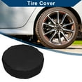 thumbnail image 2 of Unique Bargains Tire Cover Tire Totes / Tire Totes for Car / Durable 420D Oxford Fabric 77cm Width 85cm Height Fits Tires Tire Diameters 27" to 30" / 1 Pc Black, 2 of 7