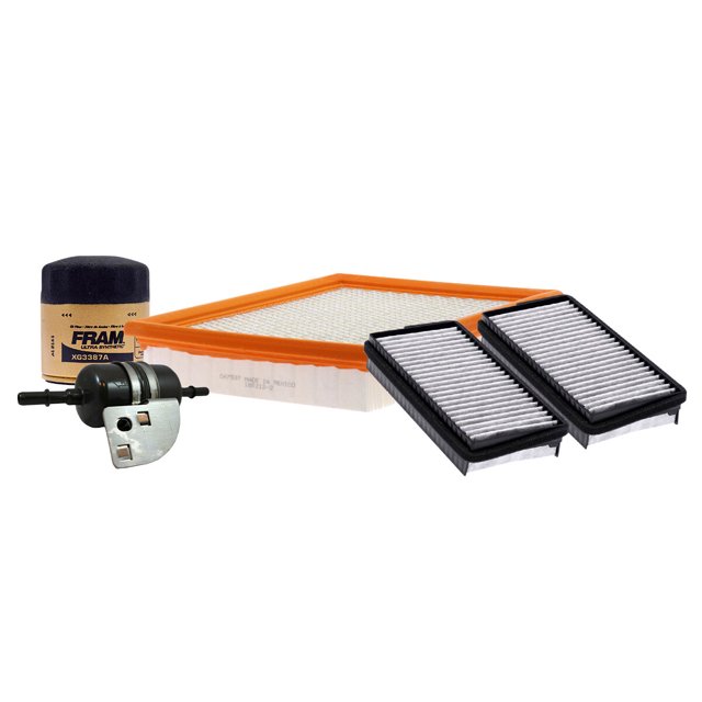 Kit De Filtro De Aire, Filtro de Aceite Sintético, Filtro de Combustible y Filtro de Cabina 4 PIEZAS Compatible con Buick Rendezvous V6 3.4L DE 2004 A 2005