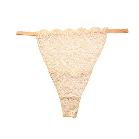 [112] Snappy Cami Snap-To-Bra Mock Camisole - Original Classic - Full Lace - Single Pack - Nude.