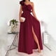 thumbnail image 2 of Vestidos Para Mujer Vestidos de Un Hombro Sólido Adelgazante Volantes Split Odeerbi  ODB159293, 2 of 8