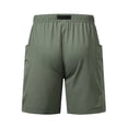 thumbnail image 3 of GrmtClth Casual Shorts for Men Elastic Waist Walking Shorts Lightweight Loose Beach Shorts Summer Lounge Pant with Pockets Army Green XXXL, 3 of 4