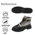 thumbnail image 4 of Mens Casual Boots Waterproof Hiking Boots Lightweight Non-slip Safety Boots Breathable Outdoor Work Boots Gray 11.5 US, 4 of 7