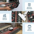 thumbnail image 3 of Shininglove Vintage Floral Striped Washable Living Room Area Rugs, Low Pile Carpet with Non-Slip Backing for Dining Bedroom Home Office, 3 of 9