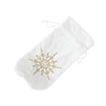 thumbnail image 1 of Matsuzay Funda navideña de felpa para botella de vino, bolsa bordada de copo de nieve con cordón, de comedor, cerveza, fiesta de Navidad, Bar, Kits de decoración para fiestas Dorado Matsuzay  HA068791-02, 1 of 6
