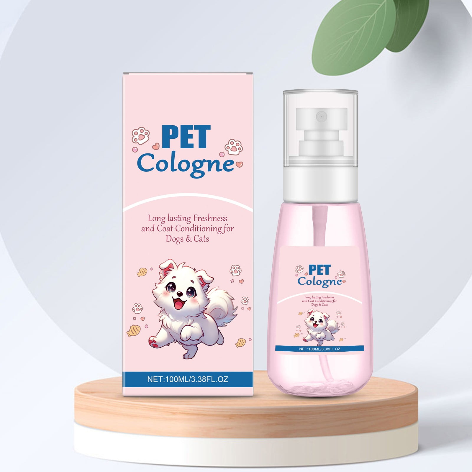 Dog & Cat Perfume | Long-Lasting Baby Powder Scent Deodorizing Spray | Fur-Conditioning Cologne, Non-Sticky Formula | Travel-Friendly
