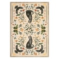 thumbnail image 3 of Nanan 5'x7' Cat Area Rug, Washable Non Slip Stain-resistant Rugs for Dining Room Home Office, Soft Foldable Carpet, Beige, 3 of 6