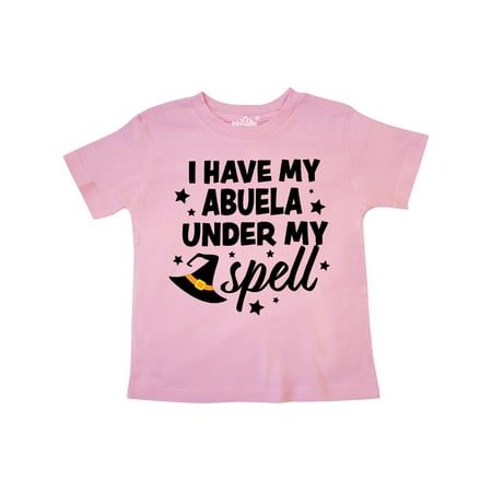 

Inktastic I Have My Abuela Under My Spell with Cute Witch Hat Gift Toddler Boy or Toddler Girl T-Shirt