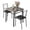 Grey, variant on 29.1 Inch 2-Seater Small Dining Table 3-Piece Wooden Set with Matching Chairs, Space Saving Breakfast Corner Table, Easy to Assemble Compact Diner Desk for Tiny Apartments and Narrow Spaces