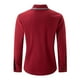 thumbnail image 3 of Blusa y camisa de manga larga con cuello vuelto para hombre, blusa informal de moda con cuello vuelto, camisa transpirable de manga larga, blusa para hombre, 3 of 4