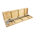 thumbnail image 1 of 12" / 300MM Inch Metric Heavy Duty Vernier Caliper Ruler Wooden Case, 1 of 4