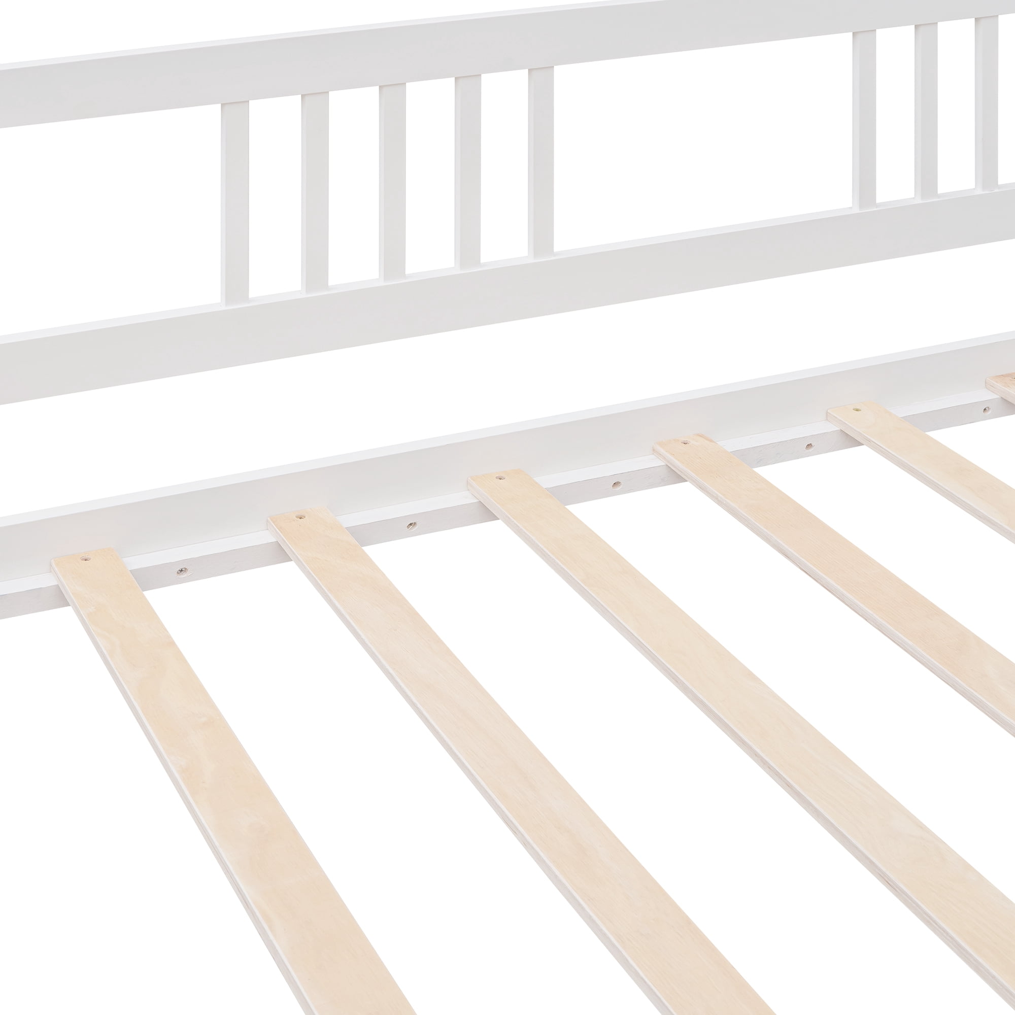 Sailvan Twin Size Daybed Wood Bed with Twin Size Trundle