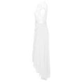 thumbnail image 6 of Women's V Neck Dress Wedding Guests High And Low Flower Lace Party Formal Bridesmaid Dress, 6 of 6