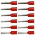 thumbnail image 3 of 1000 Uds. Conectores de crimpado aislados de terminal de extremo de cable de pin aislado terminales preaislados de PVC de cobre para iluminación de transporte DIY eléctrico(E1010), 3 of 14