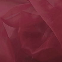 DECORATIVE SILK INC. Sparkle Crystal Sheer Organza Fabric Shiny 60" inch wide by the yard (Burgundy)