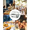 thumbnail image 7 of Luku Electric Chafing Dish Set w/ 1 Full-Size Pan - Stainless Steel Buffet Warmer for Catering, Weddings & Parties, 7 of 7