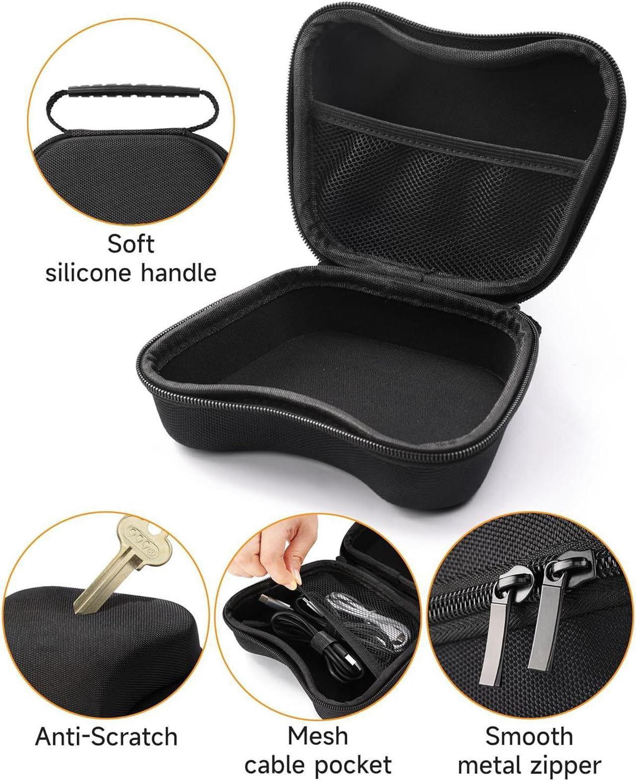 Accessories for PS5 DualSense Wireless Controller, Carrying Case with Protective Controller Skin Cover, Thumb Stick Caps, Trigger Extensions & D-Pad Cap for Playstation 5 Controller