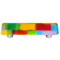 thumbnail image 1 of Hot Knobs HK8001-PA Artist Mosaic Spring Rectangle Glass Cabinet Pull - Aluminum Post, 1 of 1