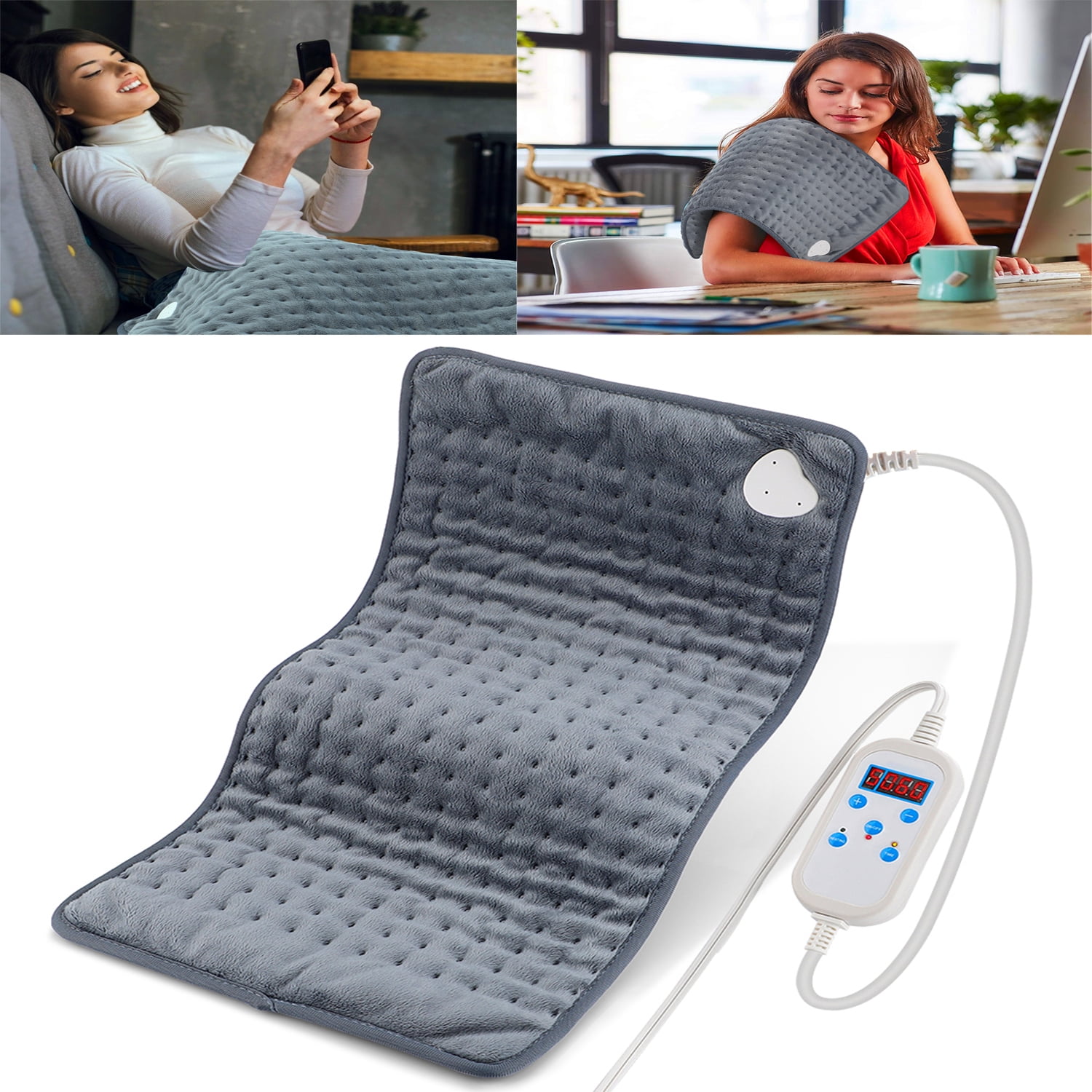 Heating Pad for Back Pain Relief, Electric Heating Pads for Cramps