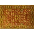 thumbnail image 1 of Ahgly Company Machine Washable Indoor Rectangle Oriental Yellow Traditional Area Rugs, 2' x 4', 1 of 4