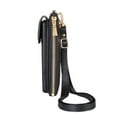 thumbnail image 3 of Habitu Universal Vegan Leather Crossbody Wallet - Black, 3 of 6