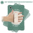 thumbnail image 4 of For Samsung Galaxy Tab A7 Lite Case 8.7 inch SM-T220/T225/T227, 360 Hand Strap, Shoulder Strap, Kickstand, Rugged Drop Protection, Emerald Green, 4 of 7