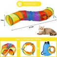 thumbnail image 7 of Goodwill 20 Pcs Cat Toys Kitten Toys Set, Collapsible Cat Tunnels for Indoor Cats, Interactive Cat Feather Toy, Fluffy Mouse Crinkle Balls Toys for Cat Puppy Kitty Kitten, 7 of 7