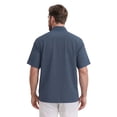 thumbnail image 6 of Cafe Luna Men's & Big Men's Geo Panel Print Short Sleeve Button Down Shirt, Sizes S-5XL, 6 of 8