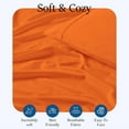 thumbnail image 4 of 1100 Thread Count 100% Egyptian Cotton 3-Piece Flat Sheet (1 Flat + 2 Pillow Covers) Size California-King Color Orange Solid, 4 of 5