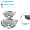 thumbnail image 3 of PinesC Wide Mouth Stainless Steel Canning Funnel - for Wide and Regular Mason Jars, Food Grade Funnel Canning Supplies Set, 2 Pack, 3 of 5