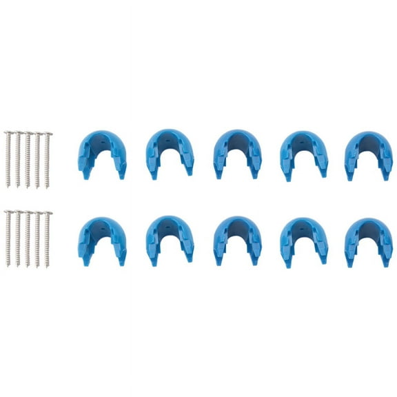 10Pcs Climbing Rope Net Plastic Connector Net Buckle Climbing Accessories for Outdoor Amusement Swing Climbing Rope Parts Blue