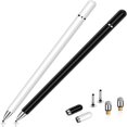 thumbnail image 1 of DEBGFS Stylus for iPad (2 Pcs)  StylusHome  Disc Universal Stylus Pens Touch Screens for Apple//Ipad pro/Mini/Air/Android/Microsoft/Surface All Capacitive Touch Screens,black/white,none, 1 of 4