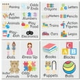 mDesign Labels for Toy Room Storage and Organizing, Includes 24 Labels