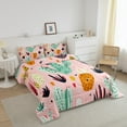 thumbnail image 3 of Erosebridal Green Cactus Bedding Comforter Set, Western Plant Down Comforter, Cartoon Botanical Decor, 2pcs, 3 of 7