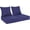 Darkblue, variant on Aofit Outdoor Olefin Foam Deep Seat Cushion, Patio Chair Cushion and Pillow, Waterproof Sectional Sofa Pad with Straps