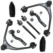 Detroit Axle - 8PC Front Upper Lower Control Arms Inner Outer Tie Rods w/Rack Boots for 1998-2005 Lexus GS300 - [1998-2000 Lexus GS400] - 2001-2005 Lexus GS430