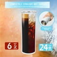 thumbnail image 4 of 50 Pack Sublimation Tumblers Bulk 20oz Straight Skinny Tumbler Blanks, Stainless Steel Double Wall Insulated Sublimation Tumbler Cups with Straws & Shrink Wrap Films for Heat Press Machine, White, 4 of 7