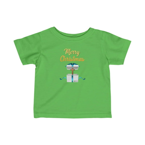 Merry Christmas Infant Fine Jersey Tee