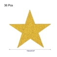thumbnail image 2 of Uxcell 36Pcs Glitter Gold Stars Cutouts Double Printed Paper Stars Decoration 6 Inch, 2 of 6