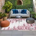thumbnail image 2 of Pink Wisteria Outdoor Rug for Patio/Deck/Porch, Non-Slip Large Area Rug 5 x 8 Ft, Sprinng Summer Pastoral Flowers Botanical Indoor Outdoor Rugs Washable Area Rugs, Camping Rug Carpet Runner, 2 of 8