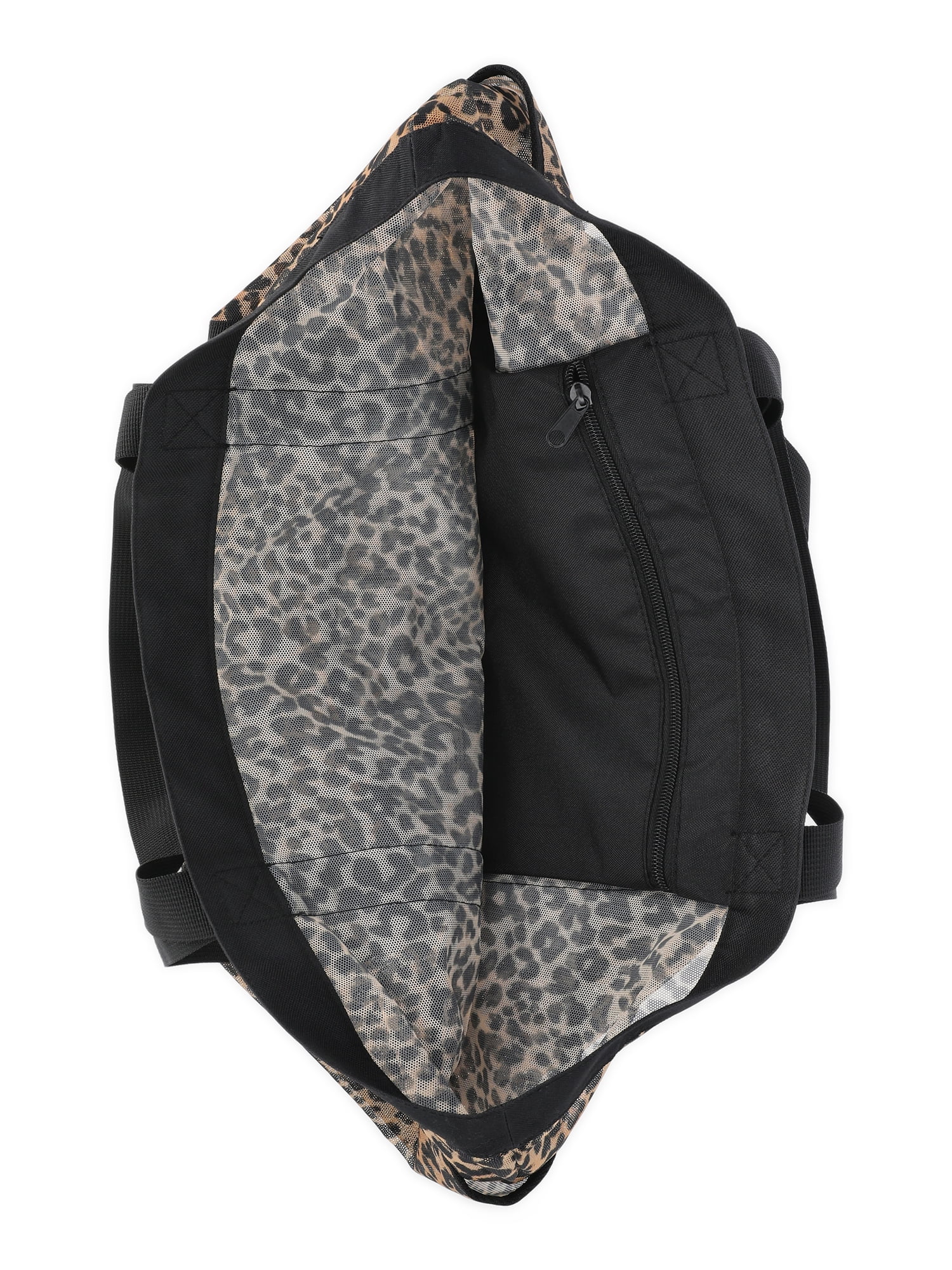 No Boundaries Women's Mesh Tote Bag, Leopard