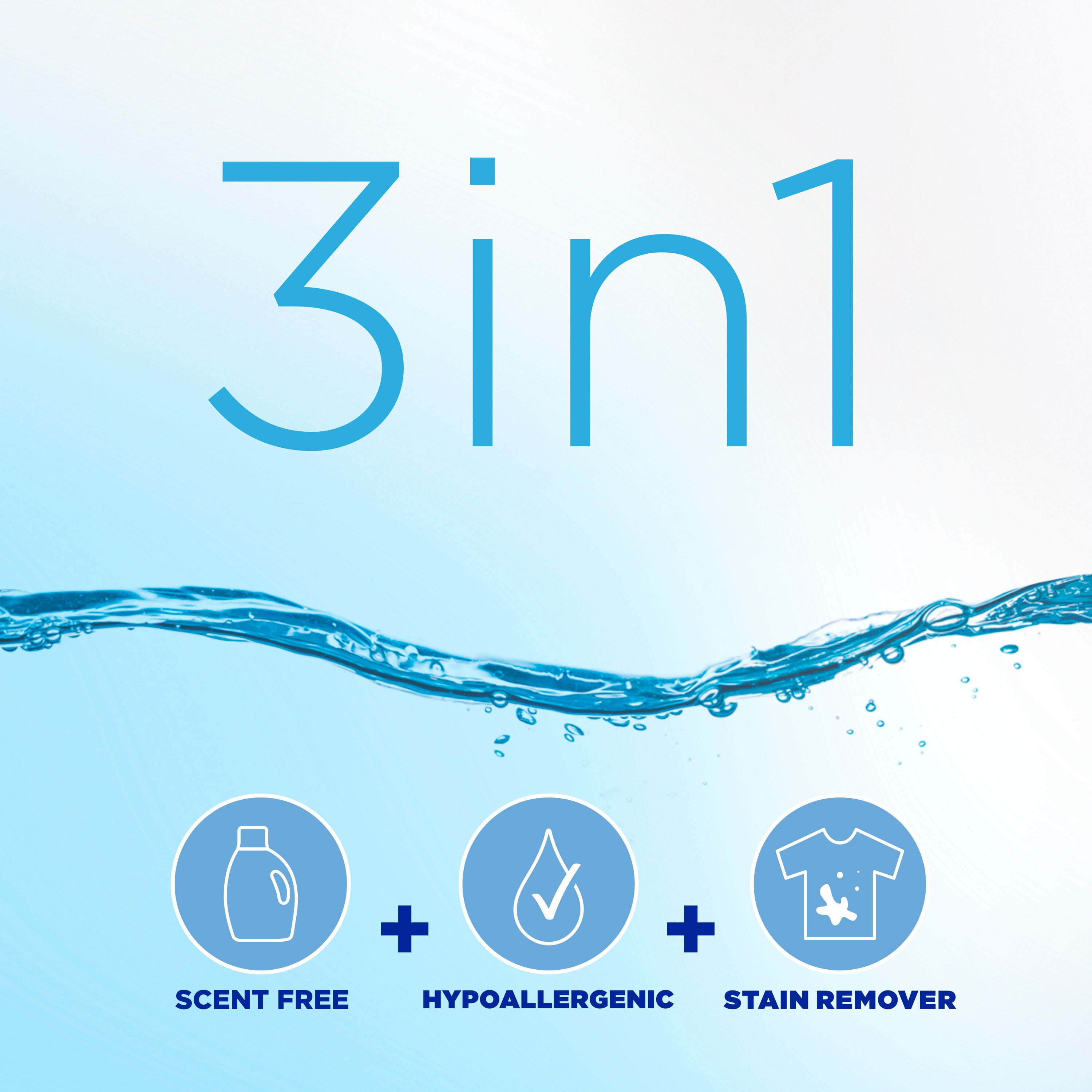 Tide Free & Gentle Liquid Laundry Detergent, Tide Laundry Detergent, Clean Laundry Detergent, 1.86L