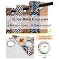 thumbnail image 6 of Boho Flower Stripe Blackout Curtains 84 Inches Long for Bedroom, Bohemian Ethnic Retro Patterns Thermal Insulated Room Darkening Black Out Window Curtain Panels Grommet Drapes for Living Room, 6 of 8