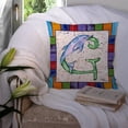 thumbnail image 3 of Carolines Treasures 8430-GPW1414 Beach and Seafood Decorative   Canvas Fabric Pillow 8430 14Hx14W multicolor, 3 of 4