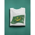 thumbnail image 3 of Waving Mauritania Flag Sweatshirt Men -Image by Shutterstock, Male 4X-Large, 3 of 4