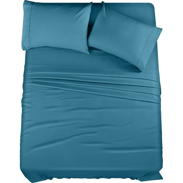 Juego de sábanas Utopia Bedding de microfibra totalmente cepillada, 4 piezas